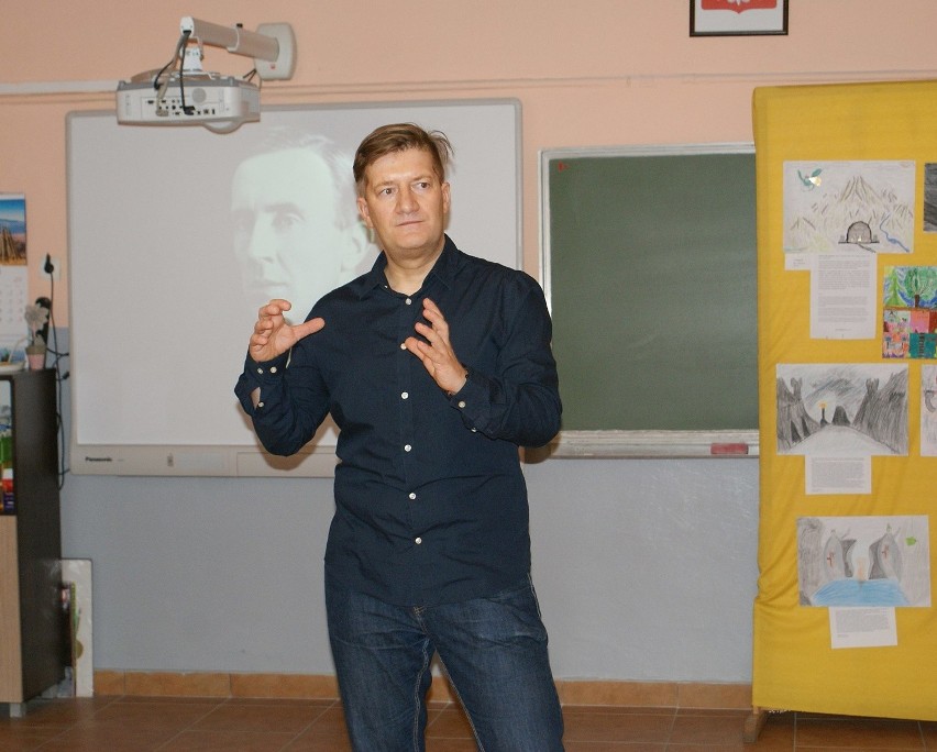 Ryszard Derdziński był gościem SP 42 w Sosnowcu