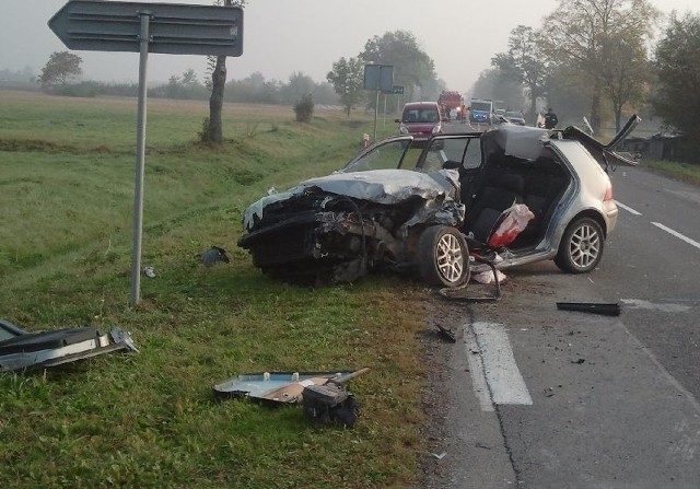 Według wstępnych ustaleń do wypadku mógł doprowadzić kierowca golfa.