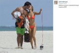 Joanna Krupa w bikini z mężem na plaży [ZDJĘCIA]