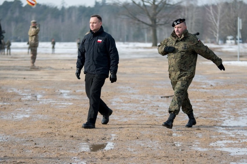 Polsko – amerykańskie szkolenie na poligonie w Żaganiu,...