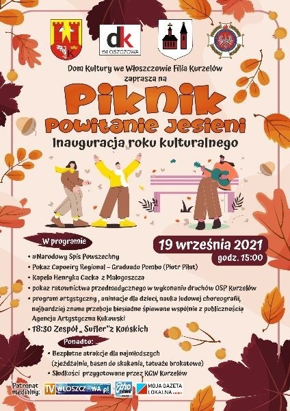 Piknik Powitanie Jesieni w Kurzelowie. Inauguracja roku kulturalnego z capoeirą i wieloma innymi atrakcjami