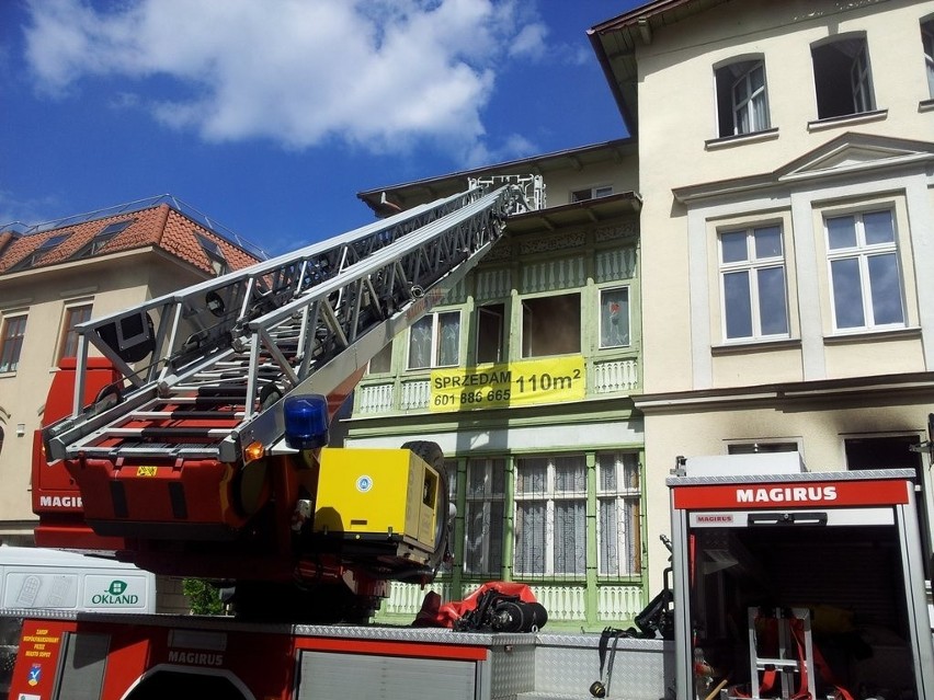 Pożar mieszkania przy ulicy Haffnera w Sopocie [ZDJĘCIA]