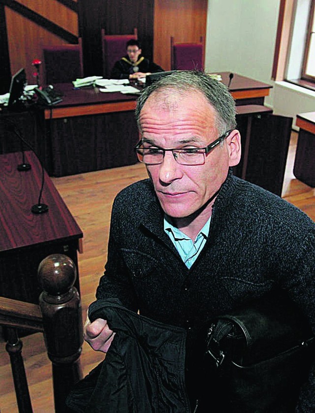 Mirosław Jacek Sulikowski podczas procesu w 2012 roku. Wówczas były właściciel gruntu po Tormięsie przegrał.