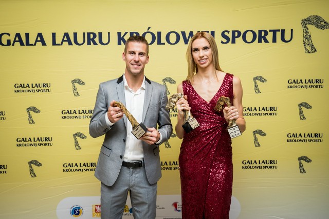 Iga Baumgart-Witan i Marcin Lewandowski odebrali nagrody podczas Gali Lauru Królowej Sportu w Bydgoszczy
