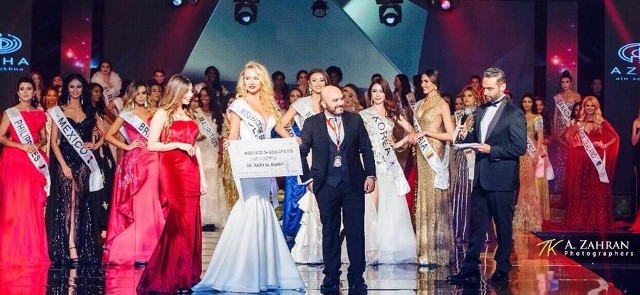 Natalia Popis z tytułem Miss Face of Beauty w konkursie Miss Intercontinental