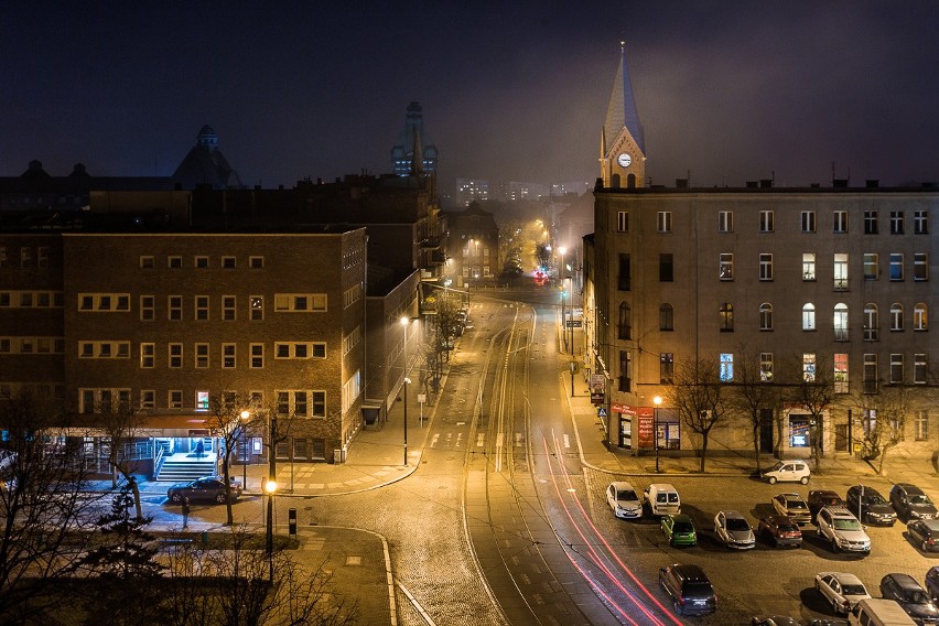 Zabrze nocą