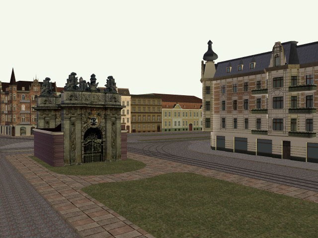 Bartosz Lemke przedstawił dawny widok okolicy Bramy Królewskiej i Teatru Miejskiego.