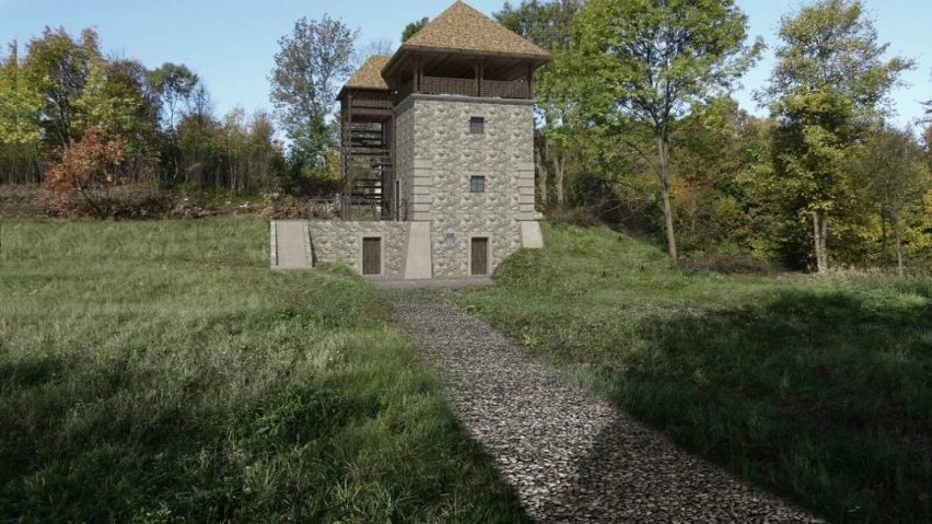 Władze Szczebrzeszyna chcą odbudować wieżę na wzgórzu zamkowym. Tak ma wyglądać