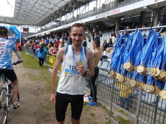Wojciech Jarosz z Juventy Starachowice pierwszy raz wystartował w półmaratonie.