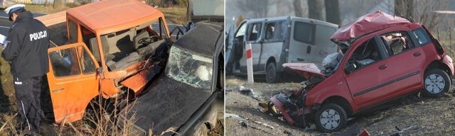 W wypadku w Mirocinie zginął kierowca osobowego mercedesa. W Nowosielcach kierujący fiatem pandą i pasażerka.