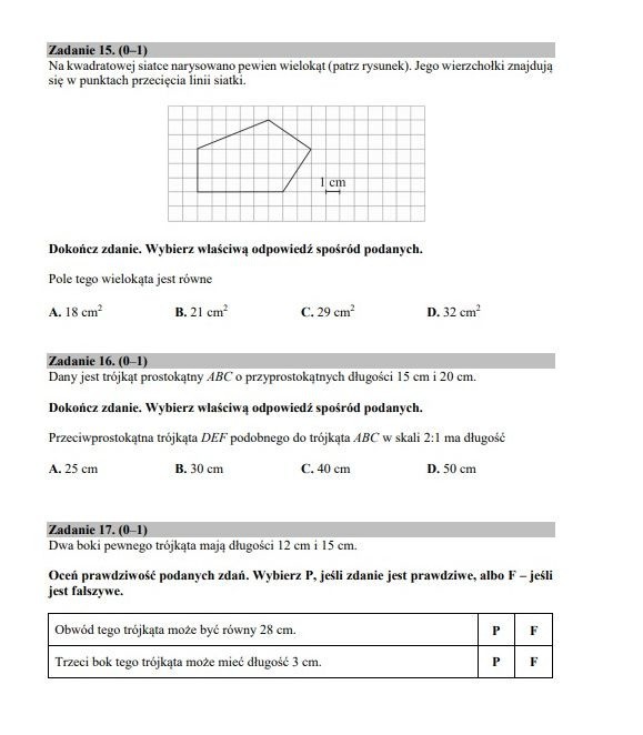 Matematyka na egzaminie gimnazjalnym 2018. Sprawdź...