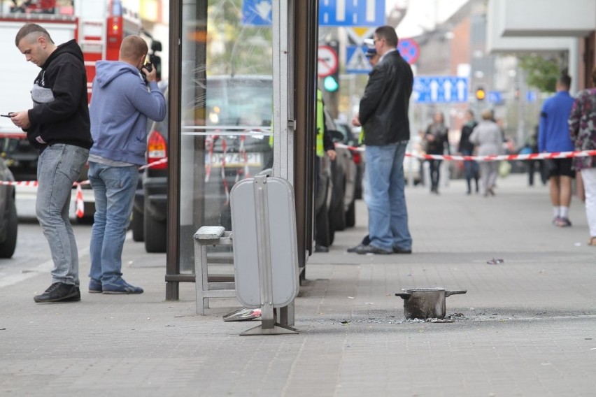 Wrocław: Wybuch bomby na przystanku przy ul. Kościuszki