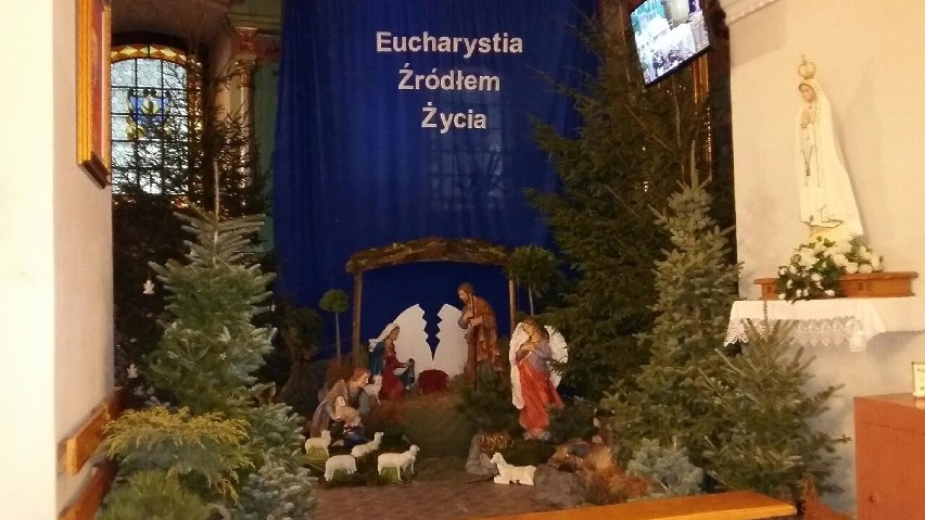 Szopka w kościele pw. Nawiedzenia Najświętszej Maryi Panny w...