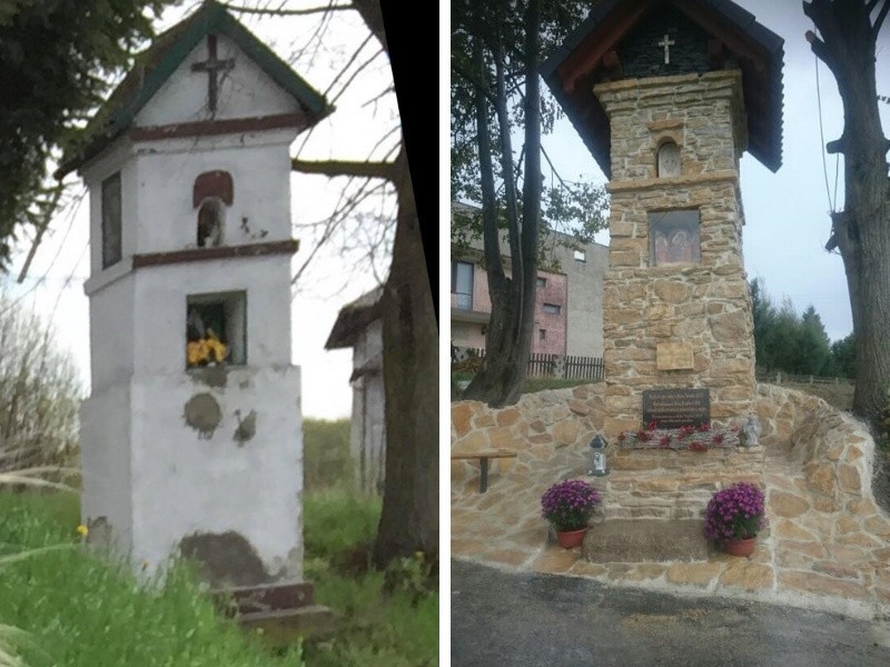 Kapliczka na skrzyżowaniu ulic Matejki i Chlebowej w...