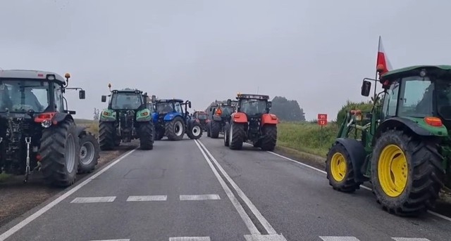 Od 9 rano rozpoczęły się protesty rolników w Wielkopolsce