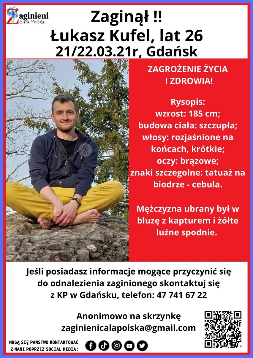 Szczęśliwy finał poszukiwań 26-latka z Gdańska