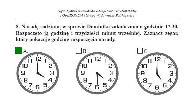 Sprawdzian trzecioklasisty 2014 z OPERONEM. ARKUSZE,...