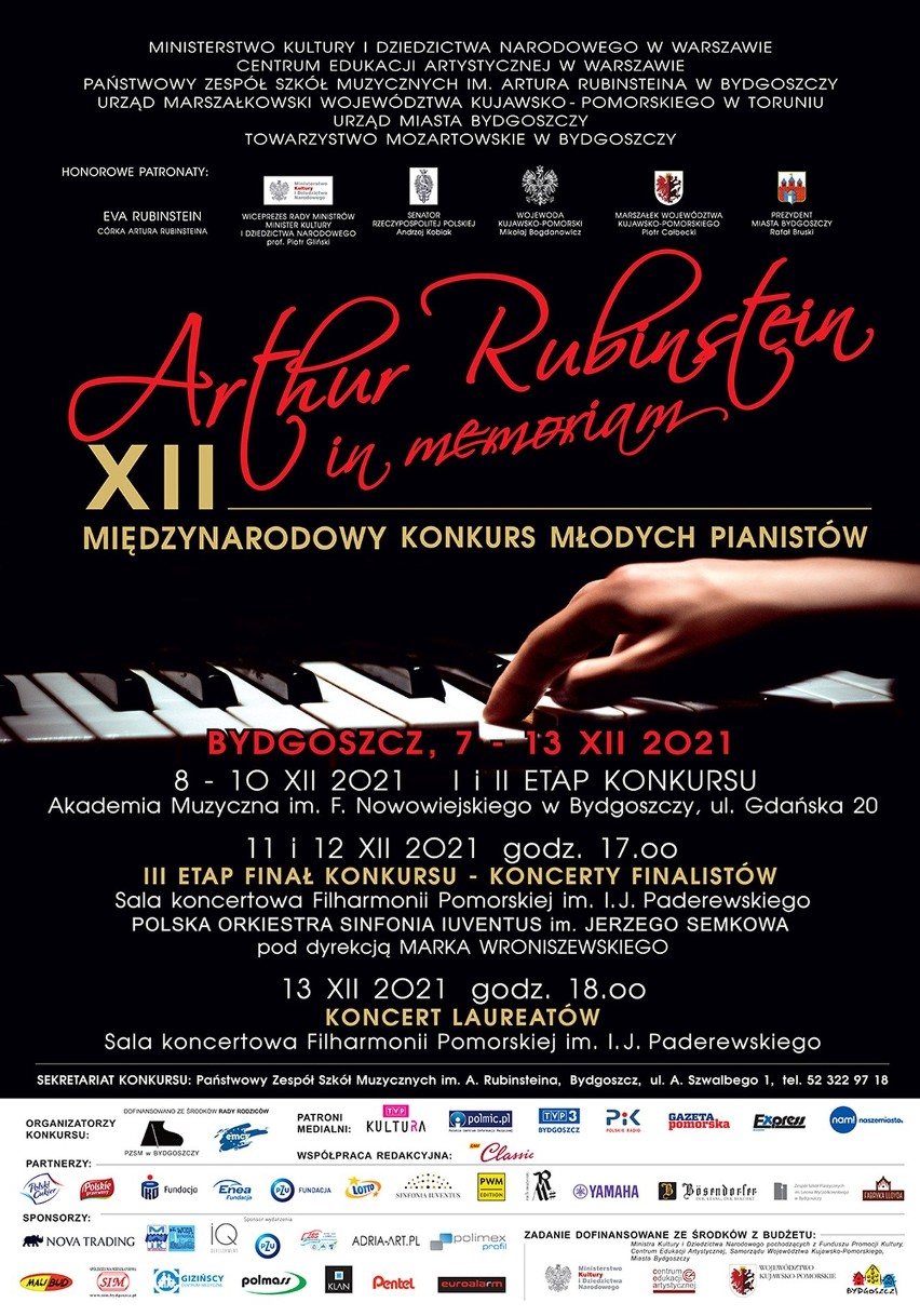 Kto zagra w finale Artur Rubinstein in memoriam 2021 w Bydgoszczy?