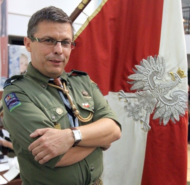 Tomasz Cieplucha, nowy komendant Chorągwi Łodzkiej ZHP.