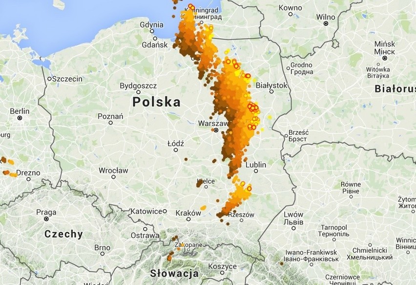 Tak wygląda burzowa mapa Polski w piątek, 17 czerwca. Jak...