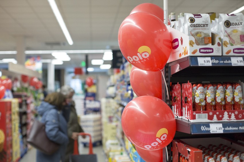 Z  okazji otwarcia sklepu sieci Polomarket w Słupsku na...