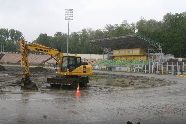 Remont stadionu w Rybniku