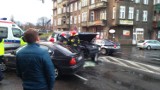 Wypadek na skrzyżowaniu Tuwima i Kołłątaja (zdjęcia, wideo)