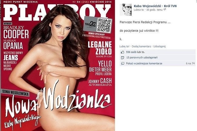 Sonia Wesołowska na okładce "Playboya" (fot. screen z...