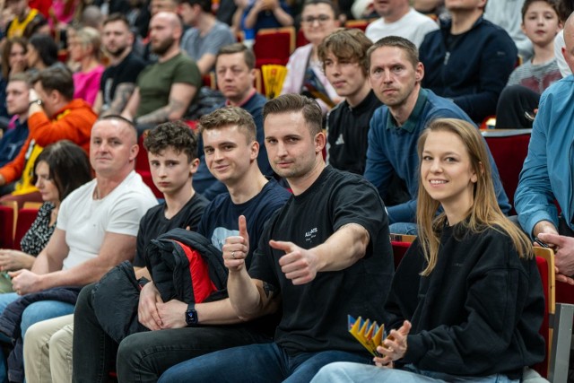 Kibice na meczu Trefl Sopot - Arged BM Stal Ostrów w Ergo Arenie (3.03.2024)