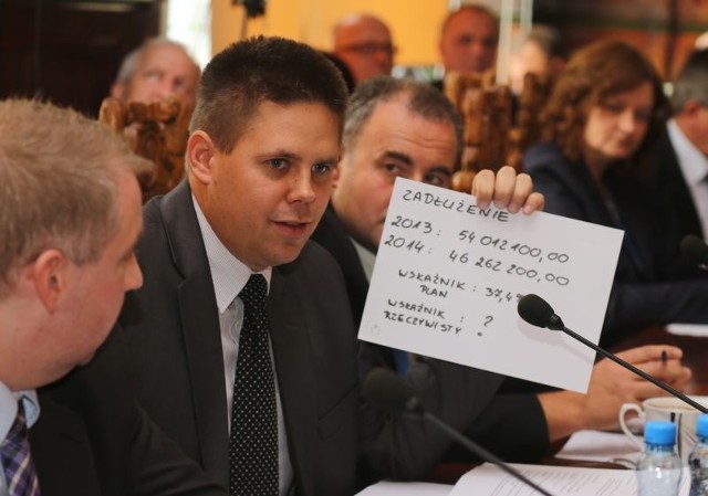 Bartosz Bluma dyskutował z burmistrzem o zadłużenia miasta