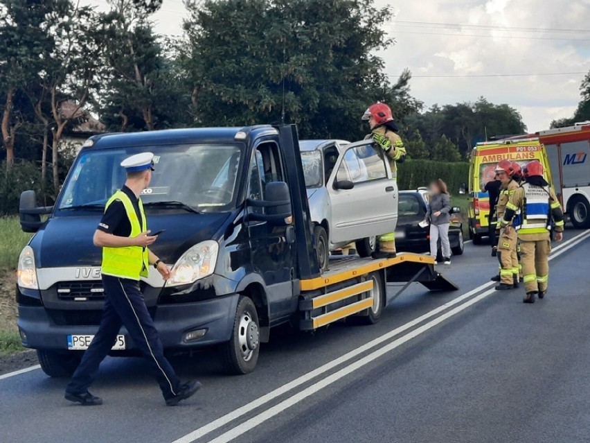 Droga ze Śremu do Książa Wlkp. była częściowa zablokowana....