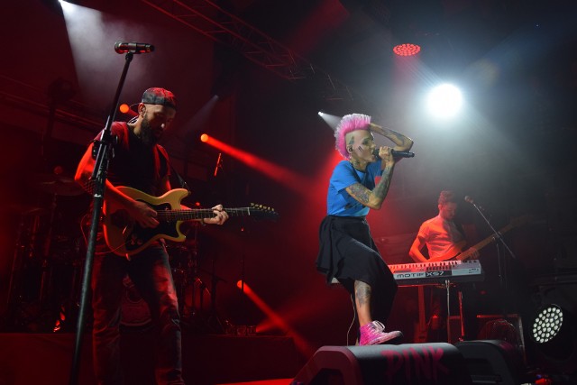 Agnieszka Chylińska zaśpiewała w piątek piosenki ze swojej najnowszej płyty "Pink Punk".