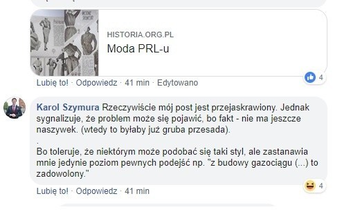 Radnemu Szymurze koszule z Lidla przypominają... obozowe...