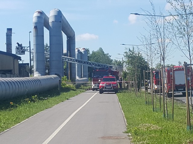 Pożar wybuchł w czwartek rano w garbarni przy ulicy Energetyków, na miejsce przyjechało 9 zastępów strażaków.