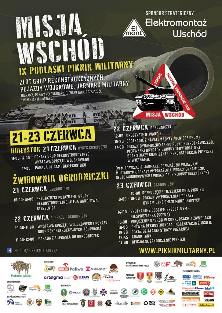 Podlaski Piknik Militarny Misja Wschód 2019 w Ogrodniczkach już 21 czerwca (program, zdjęcia)