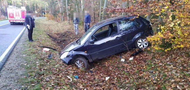 Dziś przed południem doszło do niebezpiecznego wypadku na DW 206 w Polanowie.