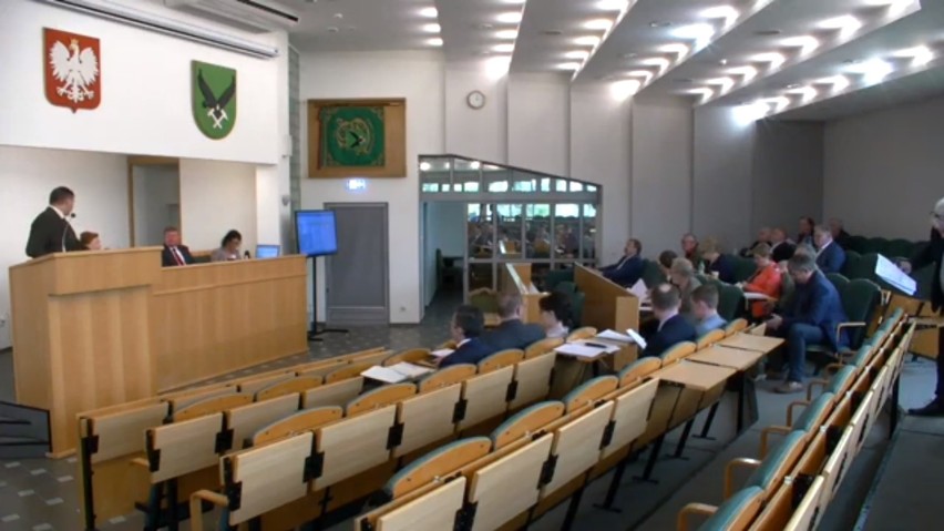 Obraz z nagrania sesji Rady Miasta Jastrzębie-Zdrój