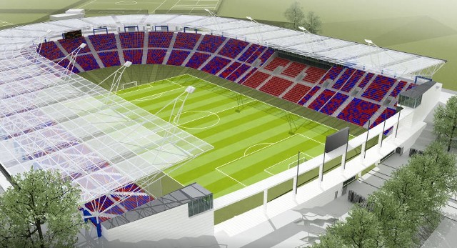 Tak wygląda projekt, który zwyciężył w konkursie na modernizację stadionu miejskiego w Szczecinie.