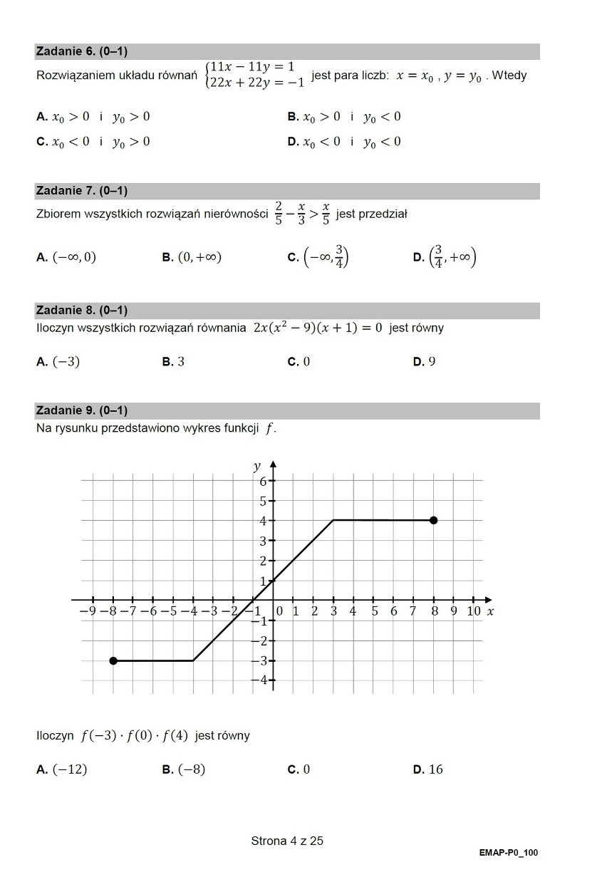 Odpowiedzi do matury z matematyki sprawdzisz na kolejnych...