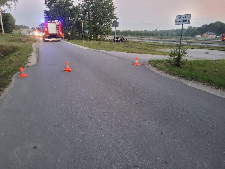 Do wypadku doszło na odcinku autostrady A4 w Zaczarniu w...