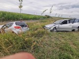 Poważny wypadek pomiędzy Granowem a Strykowem. Trzy osoby trafiły do szpitala. Zobacz zdjęcia