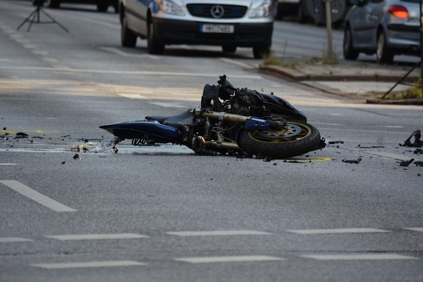 Wypadek śmiertelny na A1 w Gliwicach - motocykl uderzył w...