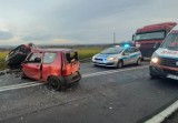 Wypadek dwóch aut i autobusu na DK 44 w Przeciszowie. Są ranni, jeden z kierowców był reanimowany