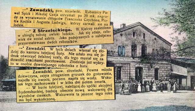 Tak wyglądają wycinki z Nowin Raciborskich i Głosu Śląskiego sprzed 100 lat. 