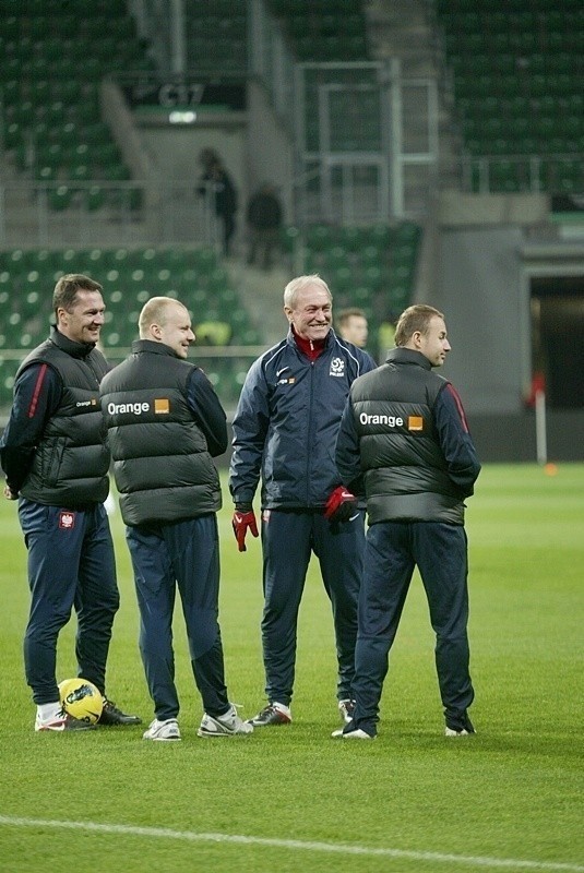 Polacy trenowali na stadionie we Wrocławiu