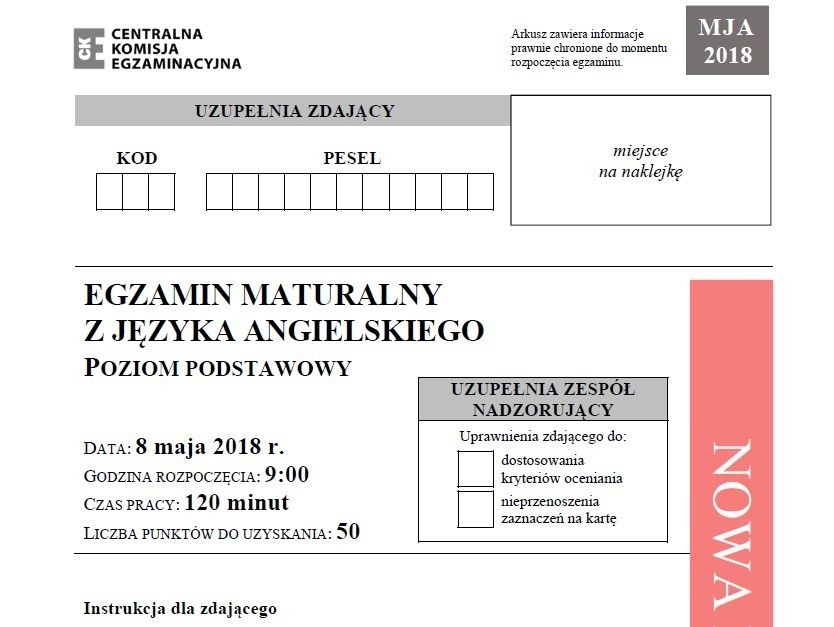 Matura próbna - matematyka. Matura z Operonem 21.11.2018 arkusze, pytania,  odpowiedzi. Matura Operon z matematyki p. podstawowy, rozszerzony |  Dziennik Bałtycki