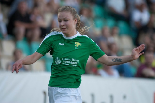 Jedyną bramkę dla GKS w meczu z FC Gintra strzeliła Weronika Zawistowska