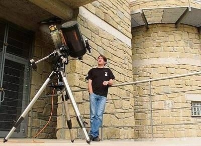Sprzęt w Obserwatorium Astronomicznym na Lubomirze jest przygotowany Fot. Maciej Hołuj