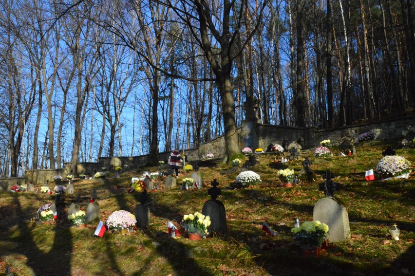 Cmentarze wojenne w Drogini i Wiśniowej. Pochowani na nich są Austriacy, Węgrzy, Czesi, Słowacy, Rosjanie, którzy tu walczyli 