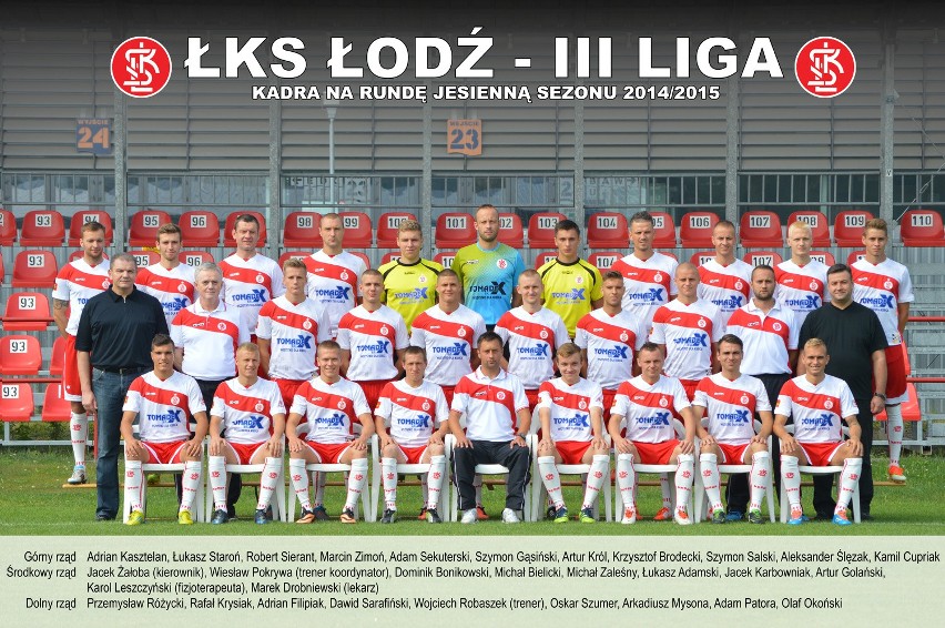 ŁKS Łódź - kadra drużyny, runda jesienna sezonu 2014/2015 [ZDJĘCIA]